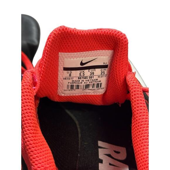 Nike Men Size 8  Zoom Rival S Running Shoe Racing Spikes Black Red - Picture 7 of 9